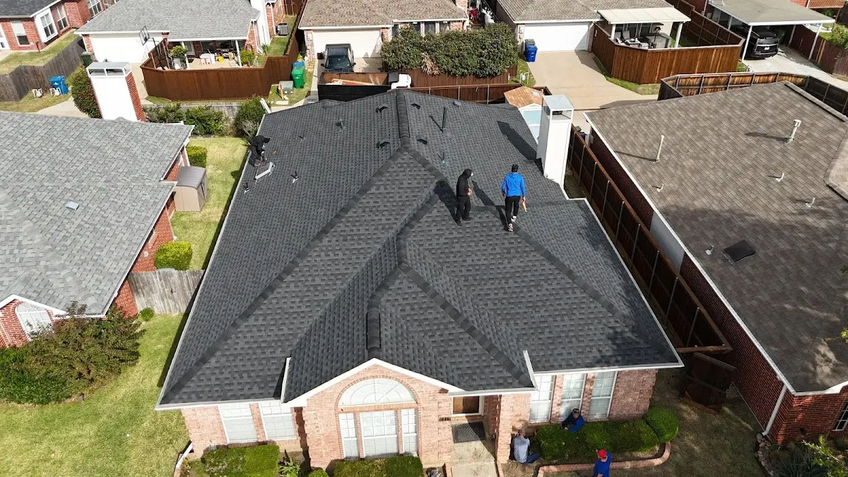 Commercial Roofing work in progress on a Corpus Christi property